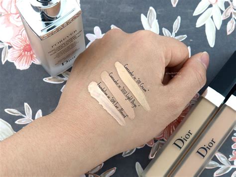 dior forever skin concealer swatches